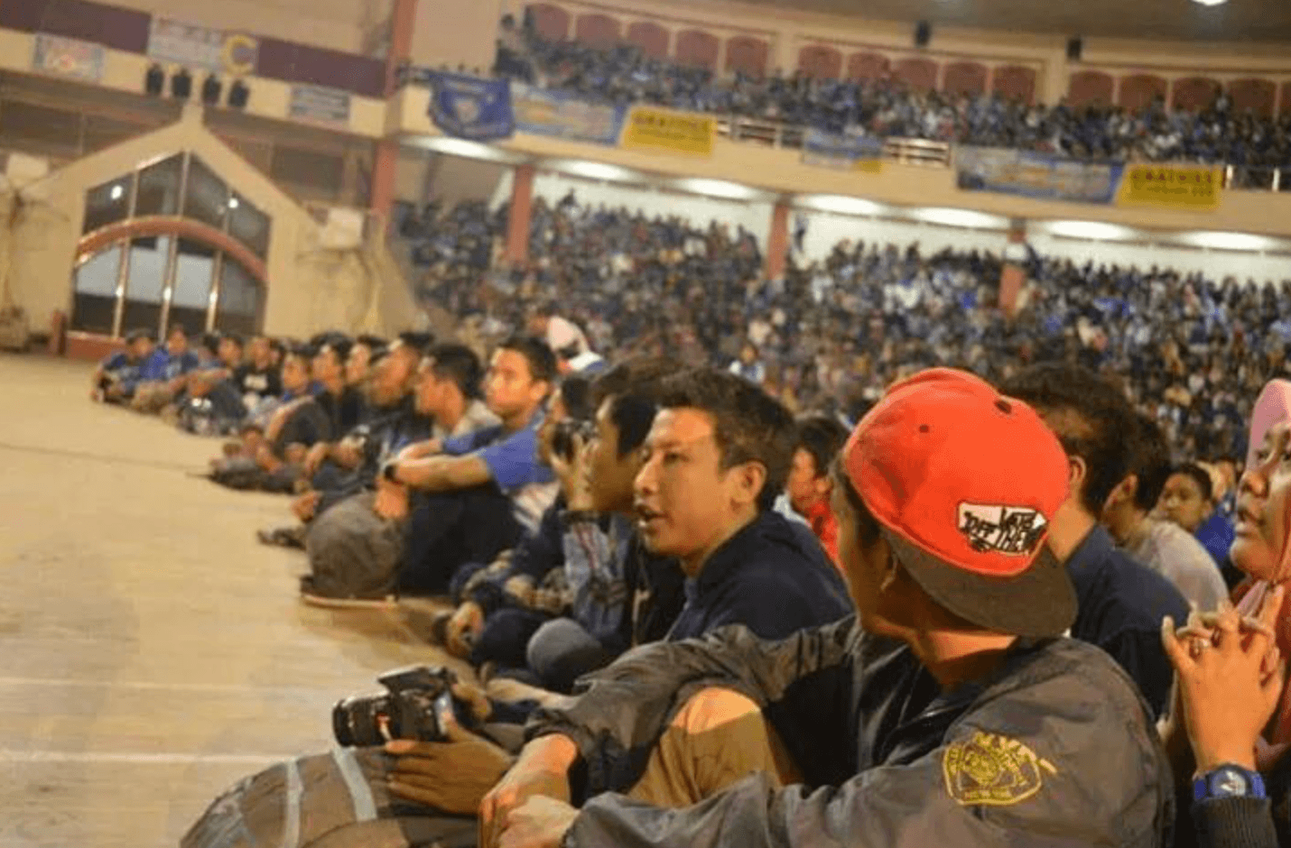 Community event people sitting